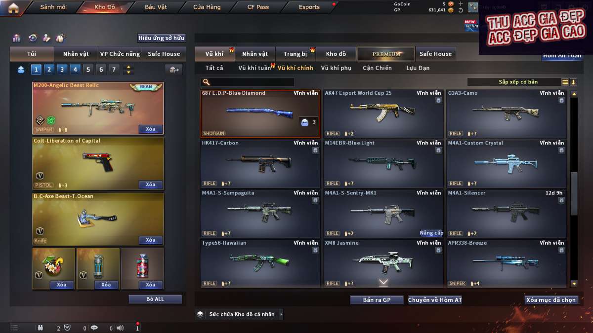shop acc cf uy tin gia re